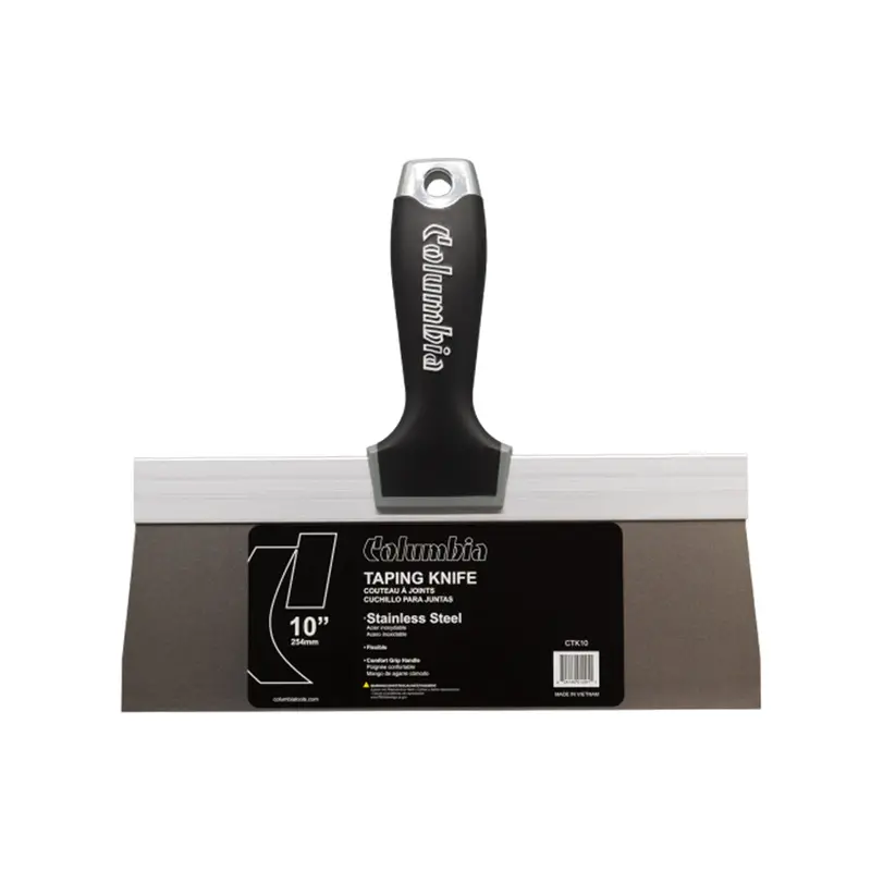 10-Inch Stainless Steel Taping Knife with Ergonomic Comfort Grip