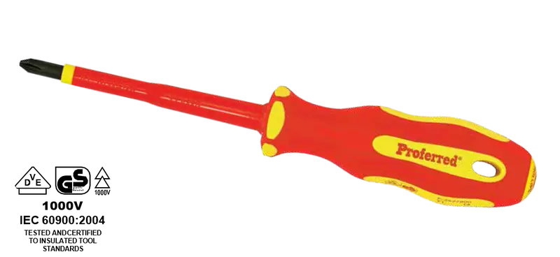 1000V Insulated Phillips & Slotted Screwdriver – Dual-Tip, VDE-Certified Hand Tool