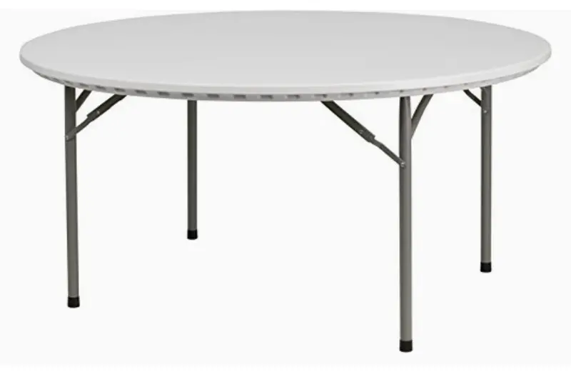 5-Foot Folding Round Table – Portable & Space-Saving for Events or Offices