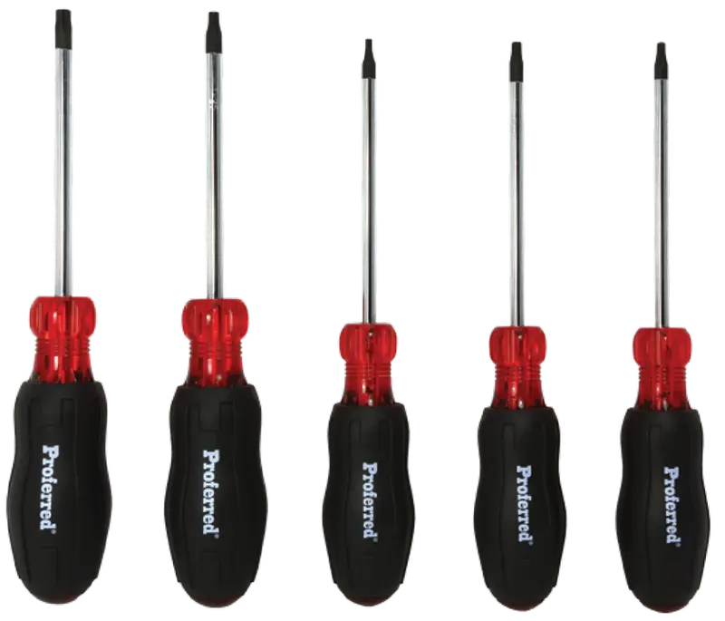 5-Piece Torx® Screwdriver Set – Precision Drivers for Security and Automotive Applications