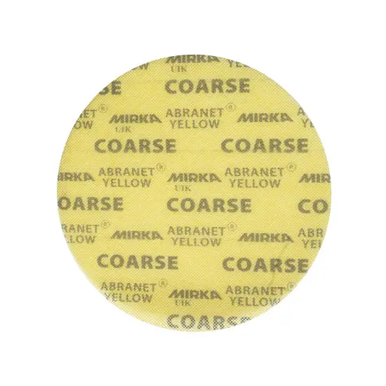 Abranet Yellow 225mm Coarse-Grade Sanding Discs – 20-Pack