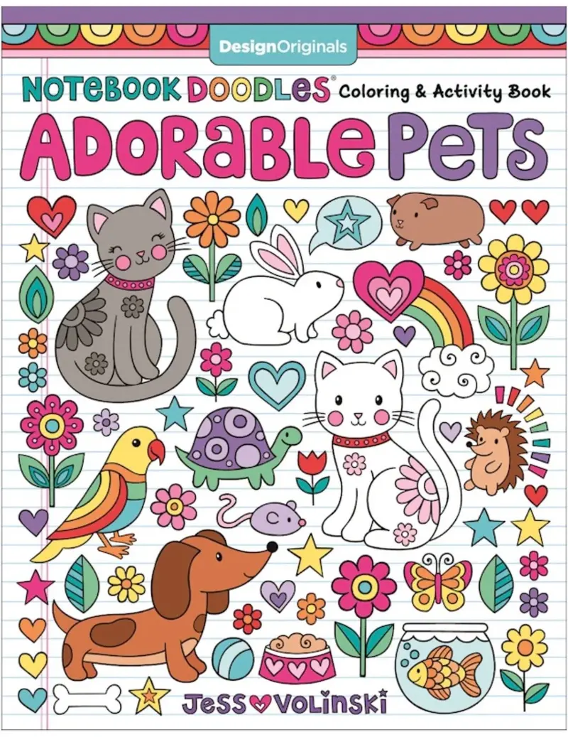 Adorable Pets Doodle Notebook for Creative Journaling