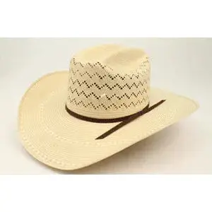 Ariat 20X Straw Western Hat – Ivory/Chocolate Band (A73122)