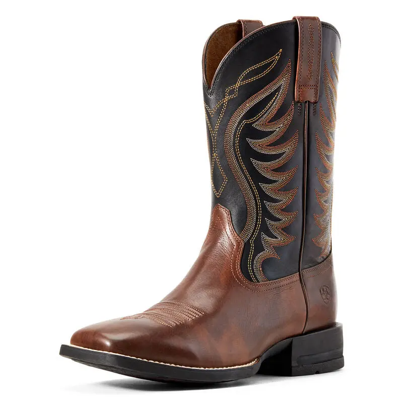 Ariat Amos Square-Toe Men’s Western Boots (Style 10029689)