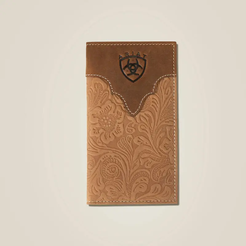 Ariat Tooled Leather Rodeo Wallet – Handcrafted Southwestern Style (A3555502)