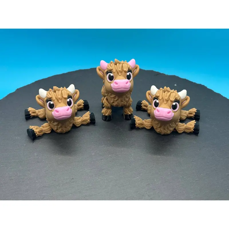 Articulated Highland Cow Sculpture