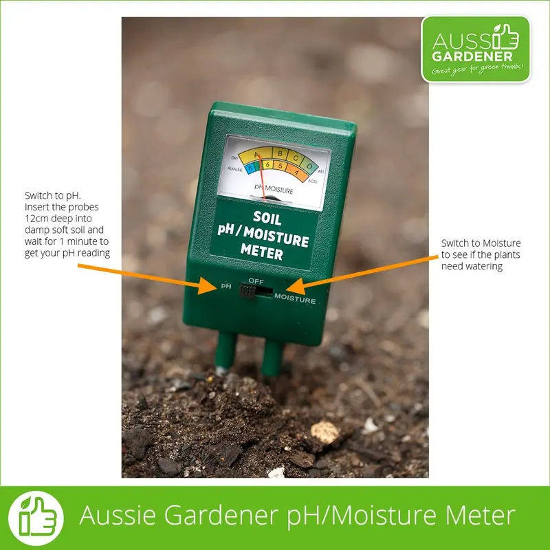 Aussie Gardener 2-in-1 Digital Soil pH & Moisture Tester