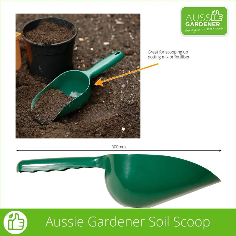 Aussie Gardener Heavy-Duty Plastic Soil Scoop