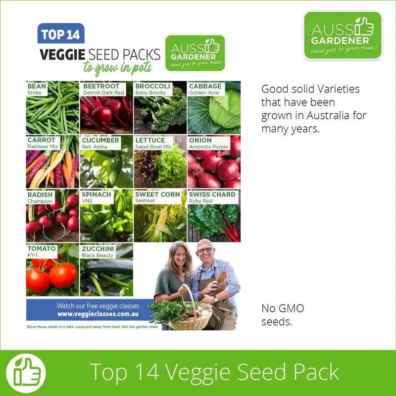 Aussie Gardener Top 14 Vegetable Seeds for Container Gardening
