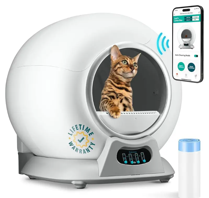 Automatic Self-Cleaning Litter Box – Smart Cat Box for Multi-Cat Households