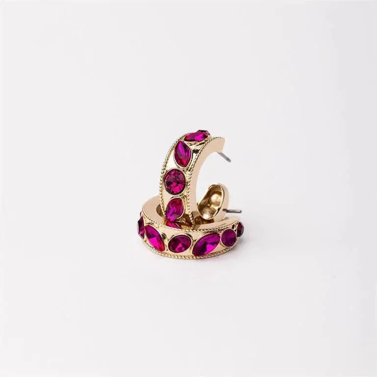 Barbie Pink-Tone Small Hoop Earrings
