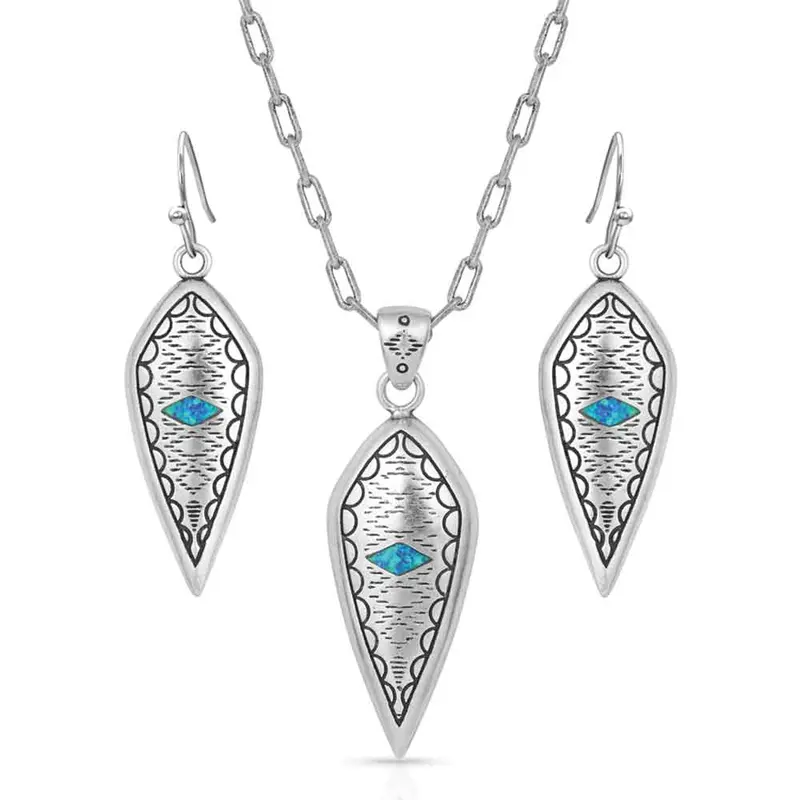 Beholder’s Eye Scalloped Opal Matching Jewelry Set