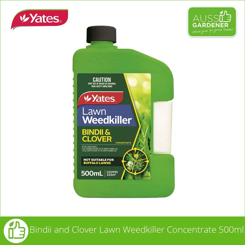 Bindii & Clover Lawn Weedkiller Concentrate – 500ml Selective Herbicide