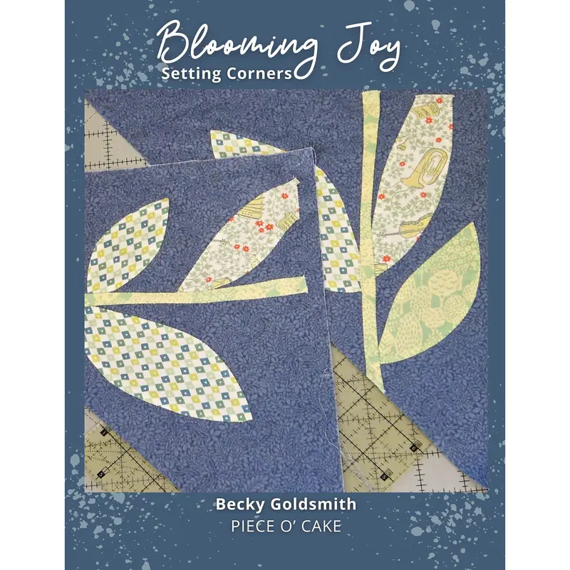Blooming Joy Quilt Corner Setting Pieces – Digital Pattern Download