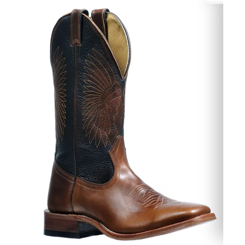 Boulet Square-Toe Headdress Western Boots for Men – Model 4929