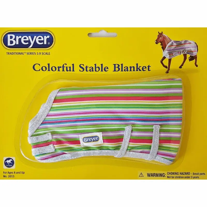Breyer Colorful Stable Blanket – Vibrant Horse Cover for Play or Display (No. 2053)