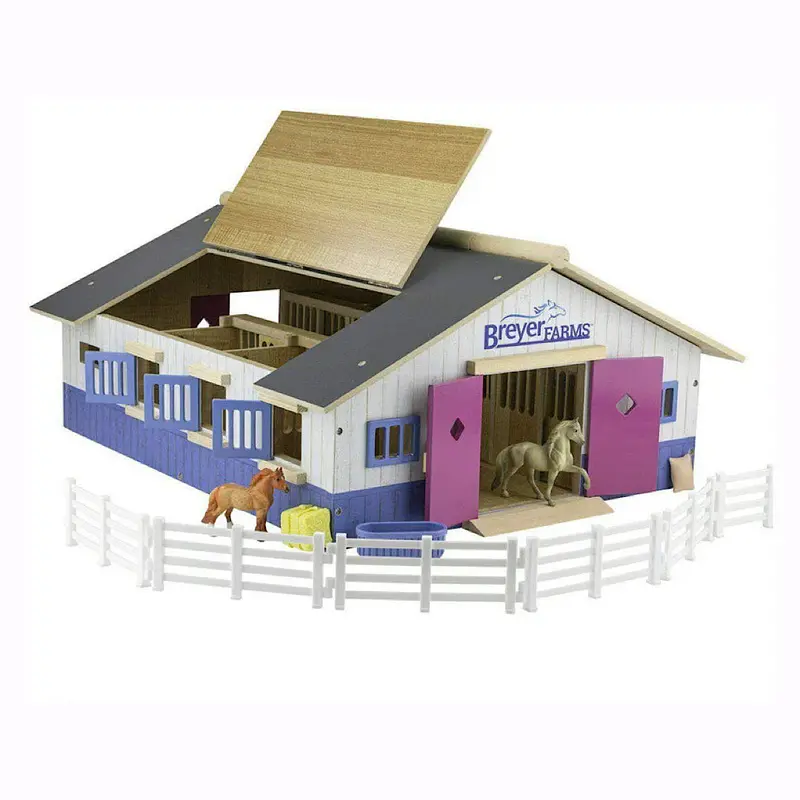 Breyer Deluxe Stable Playset – Comprehensive Equestrian Themed Play System (59215)