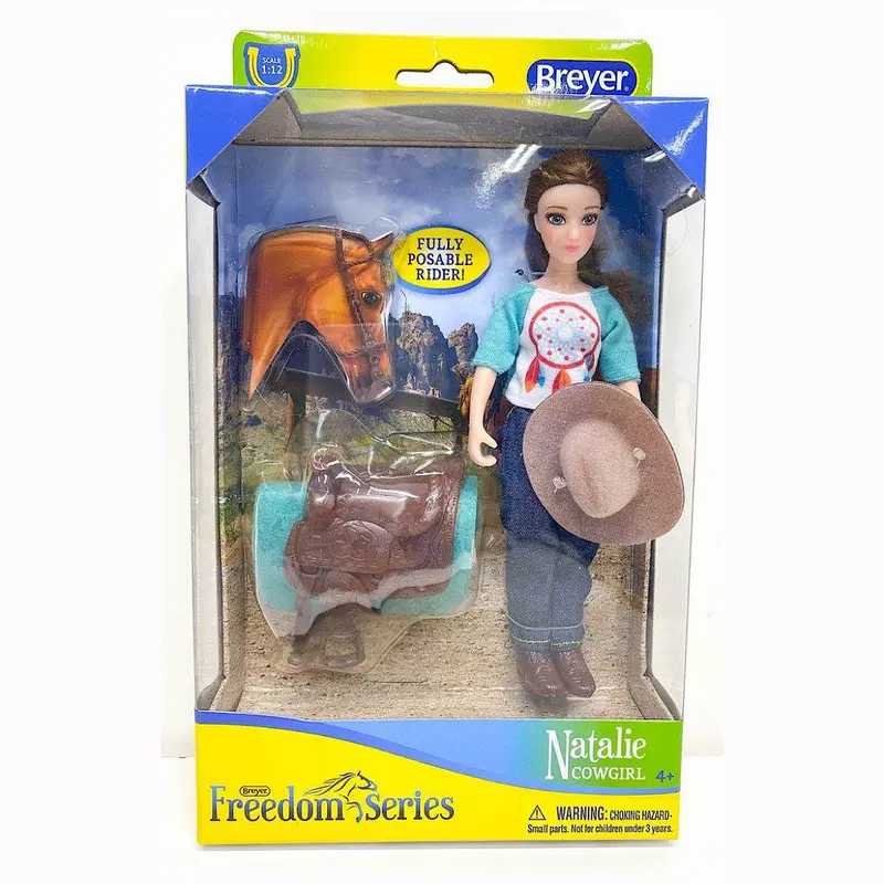 Breyer Natalie Western Rider with Tack – Posable Figure & Accessory Set (No. 62025)