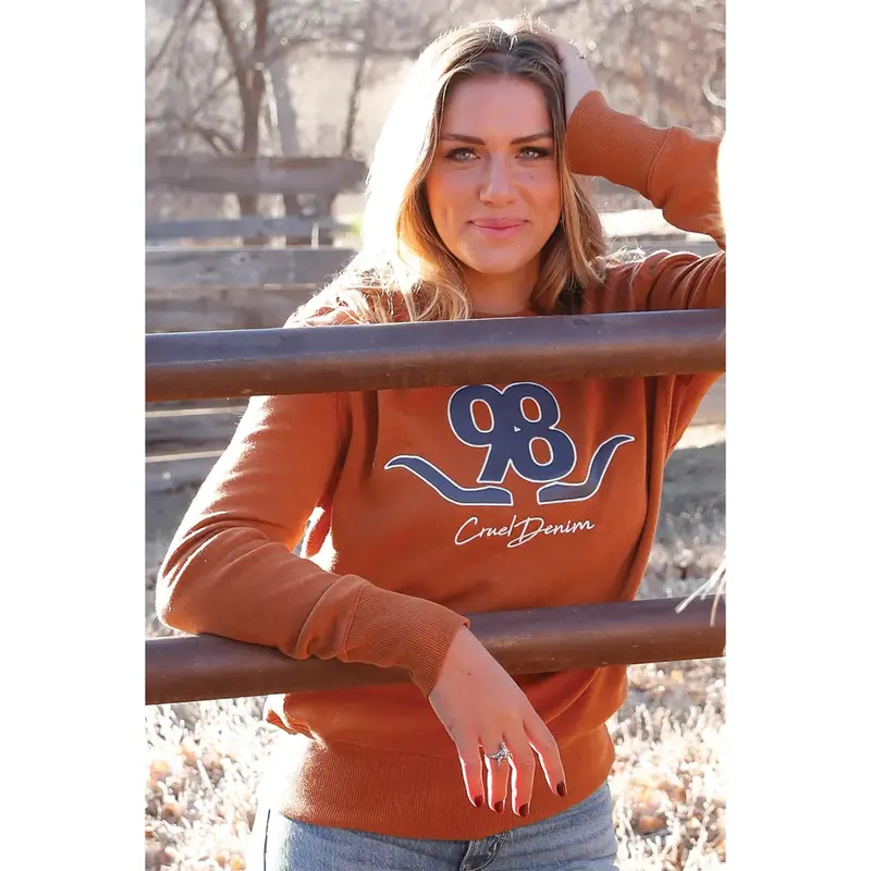 Cinch Ladies Crew Neck Knit Sweater – Casual Western Fit, CWK7500003