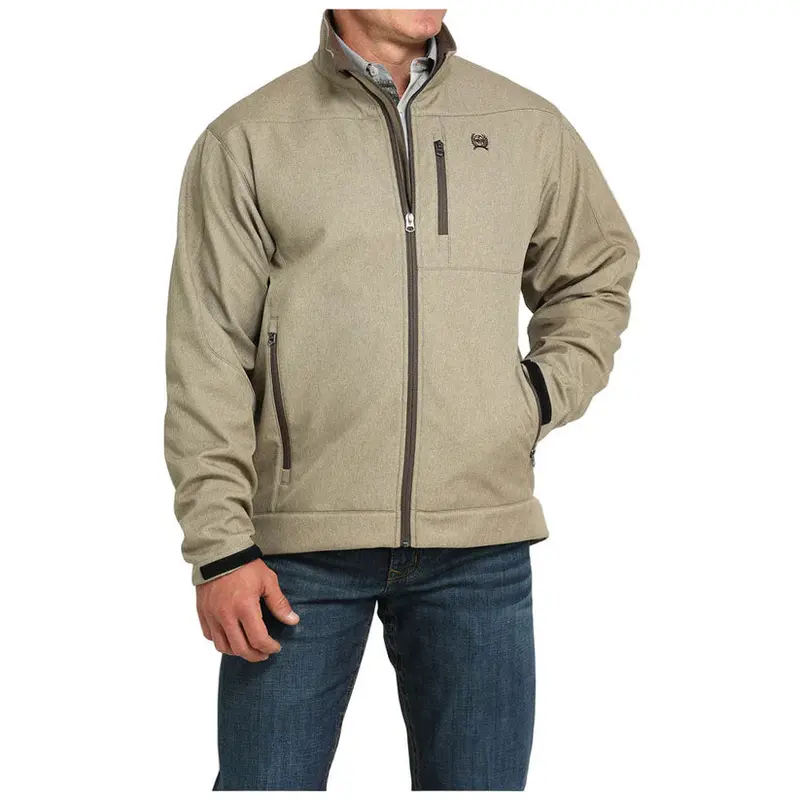 Cinch Men’s Stone Brown Bonded Utility Jacket (MWJ156714)