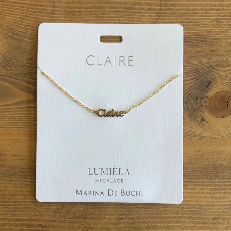 Claire Minimalist Gold Necklace