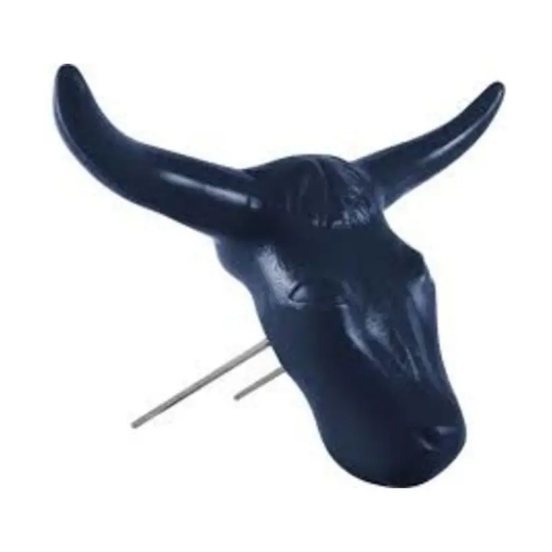 Classic Equine Steer Head Hay Feeder with Bale Spikes