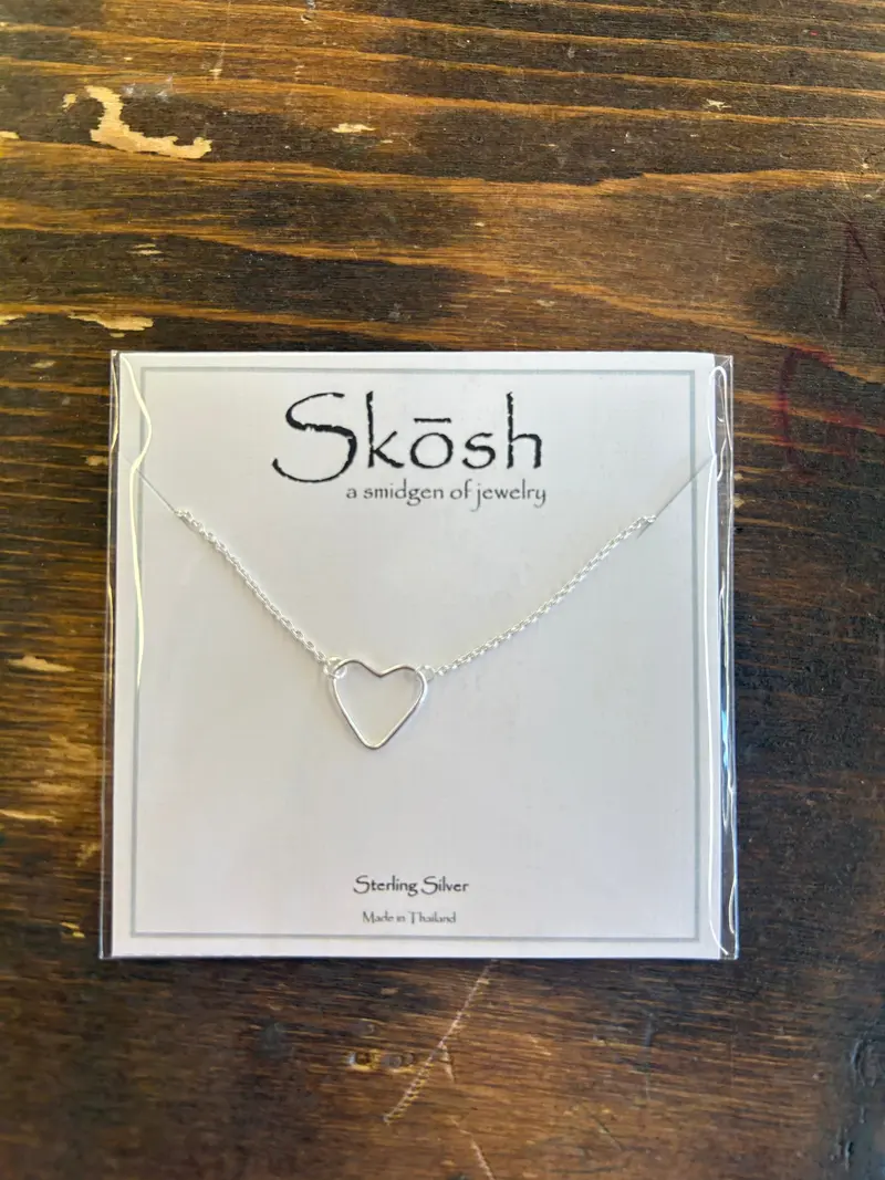 Classic Open Heart Pendant Necklace