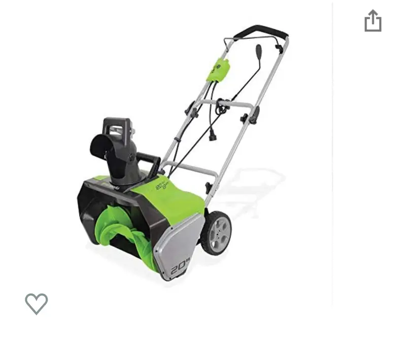 Corded Electric Snow Blower – Lightweight, Quiet, Single-Stage Clearing Tool