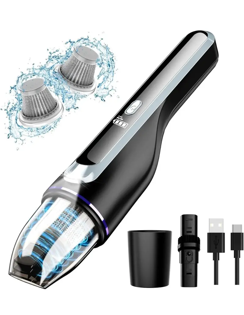 Cordless Handheld Vacuum – High-Efficiency Car & Home Cleaner with Brushless Motor