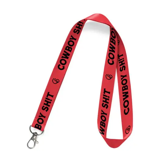 Cowboy Sh*t Red Adjustable Lanyard