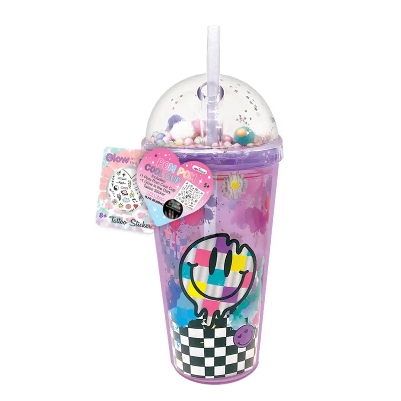 Crystal-Embellished Insulated Tumbler – ‘Cool Vibes’ Edition