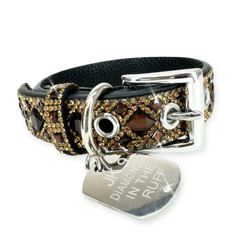 Diamonds in the Ruff Adjustable Dog Collar – Small Size