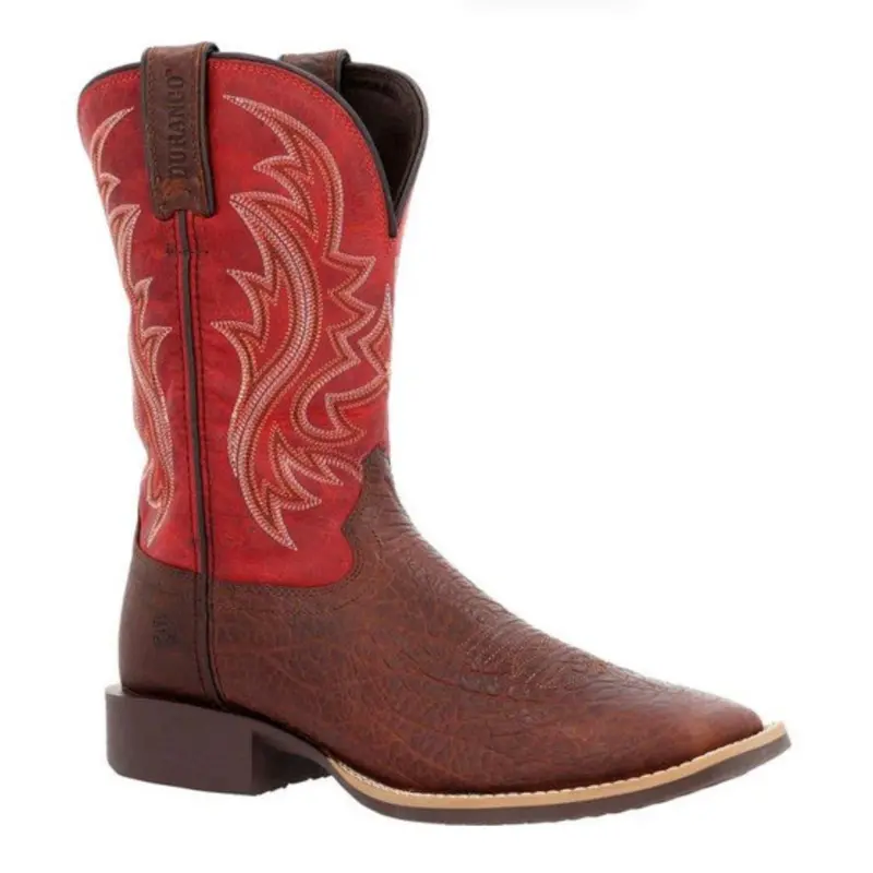 Durango Men’s Red-Top Square-Toe Western Boots (DDB0494)