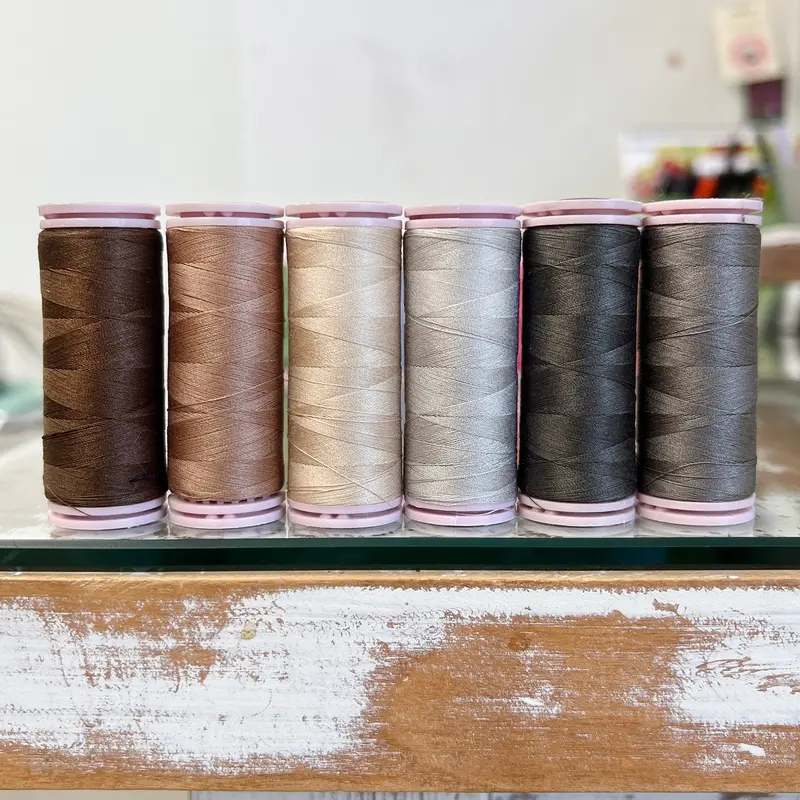 Efina 60wt Thread Bundle – Neutral Tones (6 Spools)