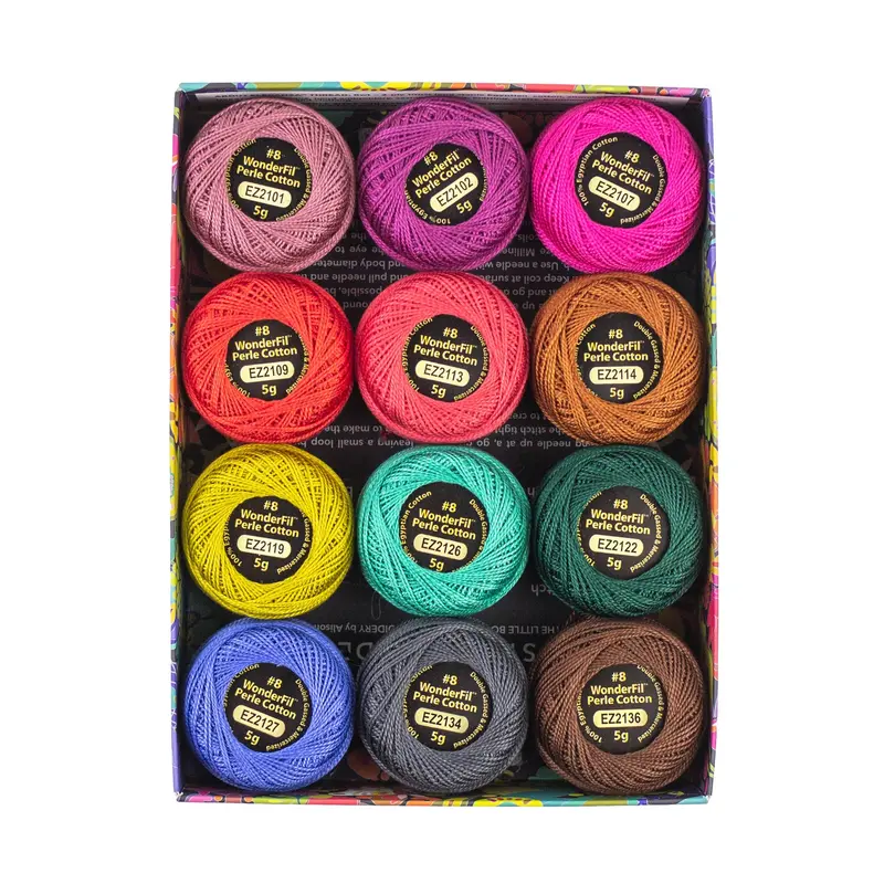 Eleganza Perle Cotton Size 8 – Shade #1 Flora