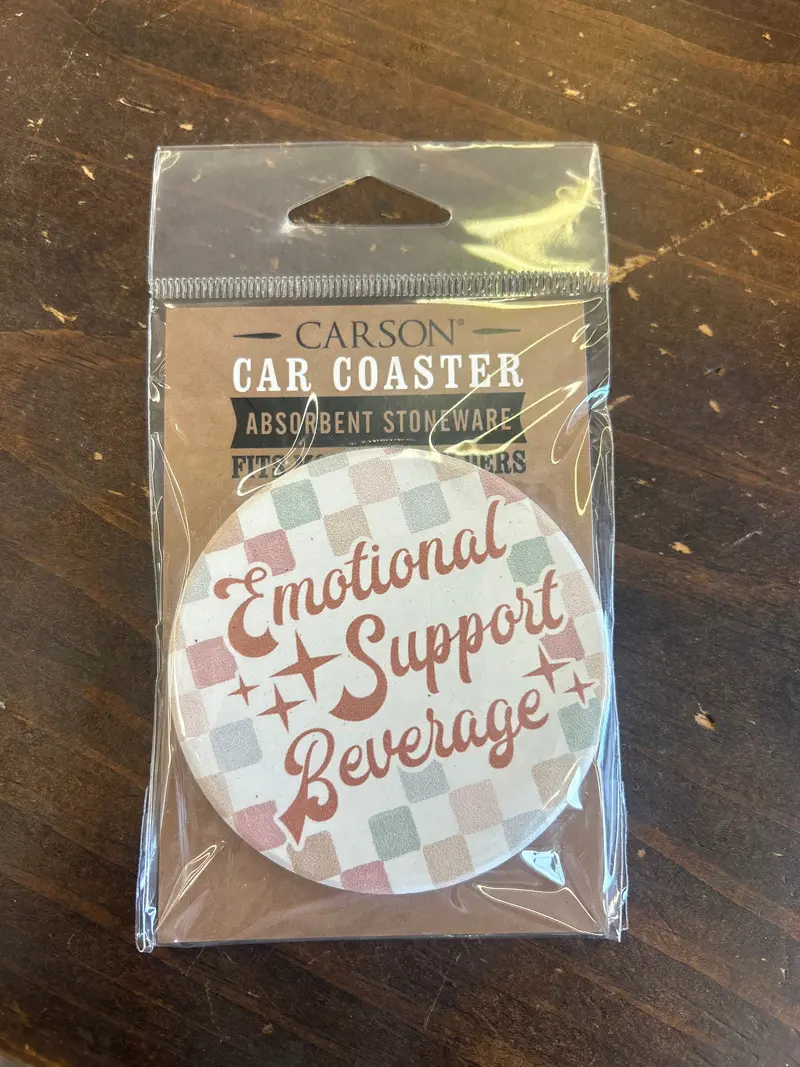 Emotional Support Car Coaster Set
