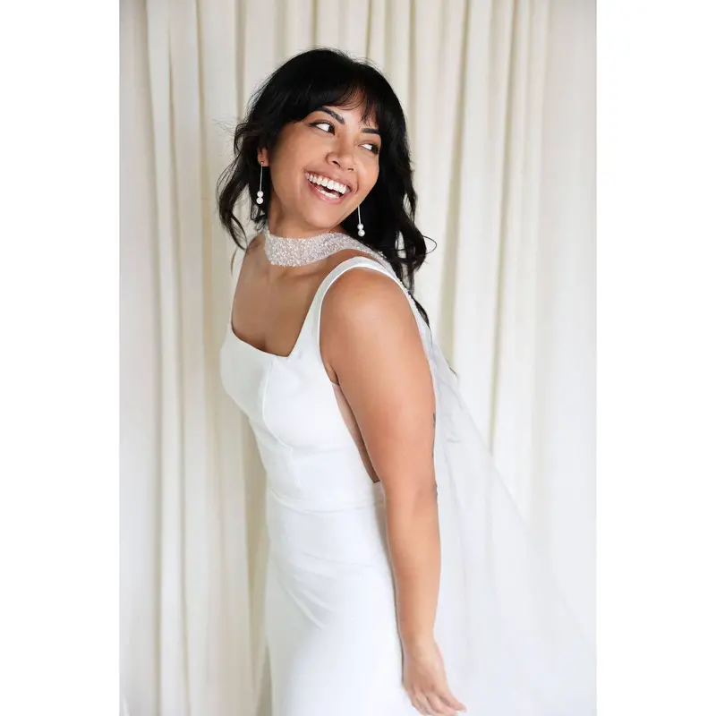 Este Sequin-Embellished Bridal Cape – Sparkling Wedding Accent by Petite Mariee Boutique