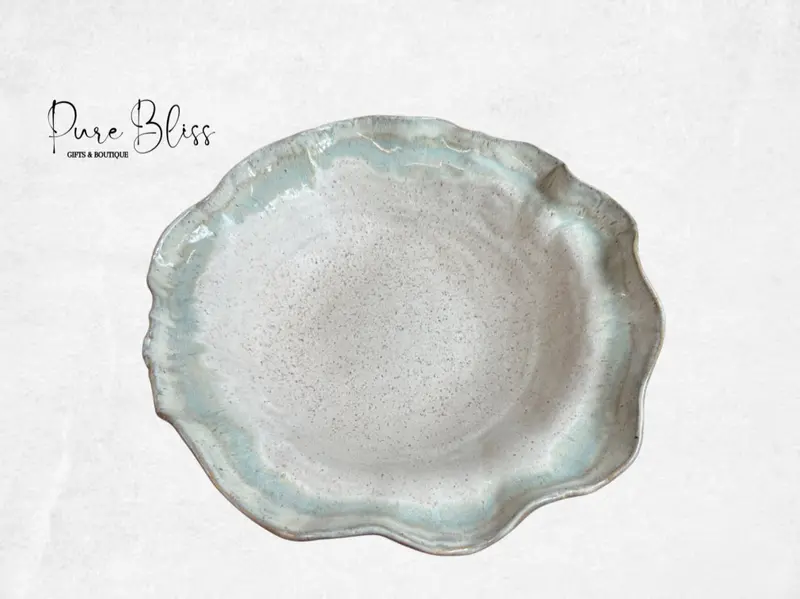 Extra-Large 18-Inch Hydrangea Ceramic Bowl