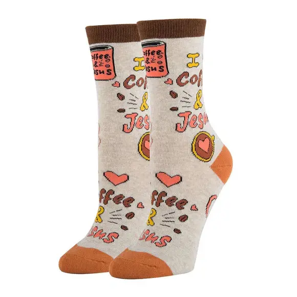 Faith-Inspired Coffee-Themed Socks