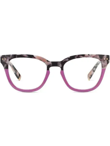 Faye Black Marble and Pink Accent Eyewear