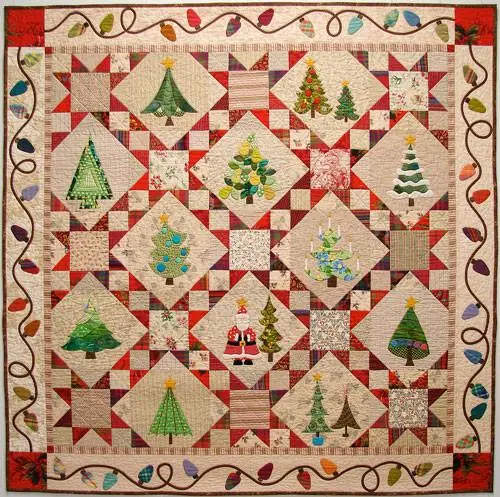 Festive Christmas Tree Digital Pattern Download