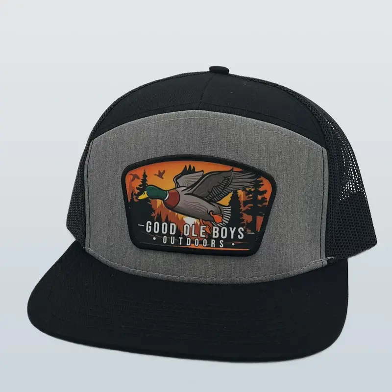 Flying Mallard Embroidered Patch Cap – Casual Outdoor Hat