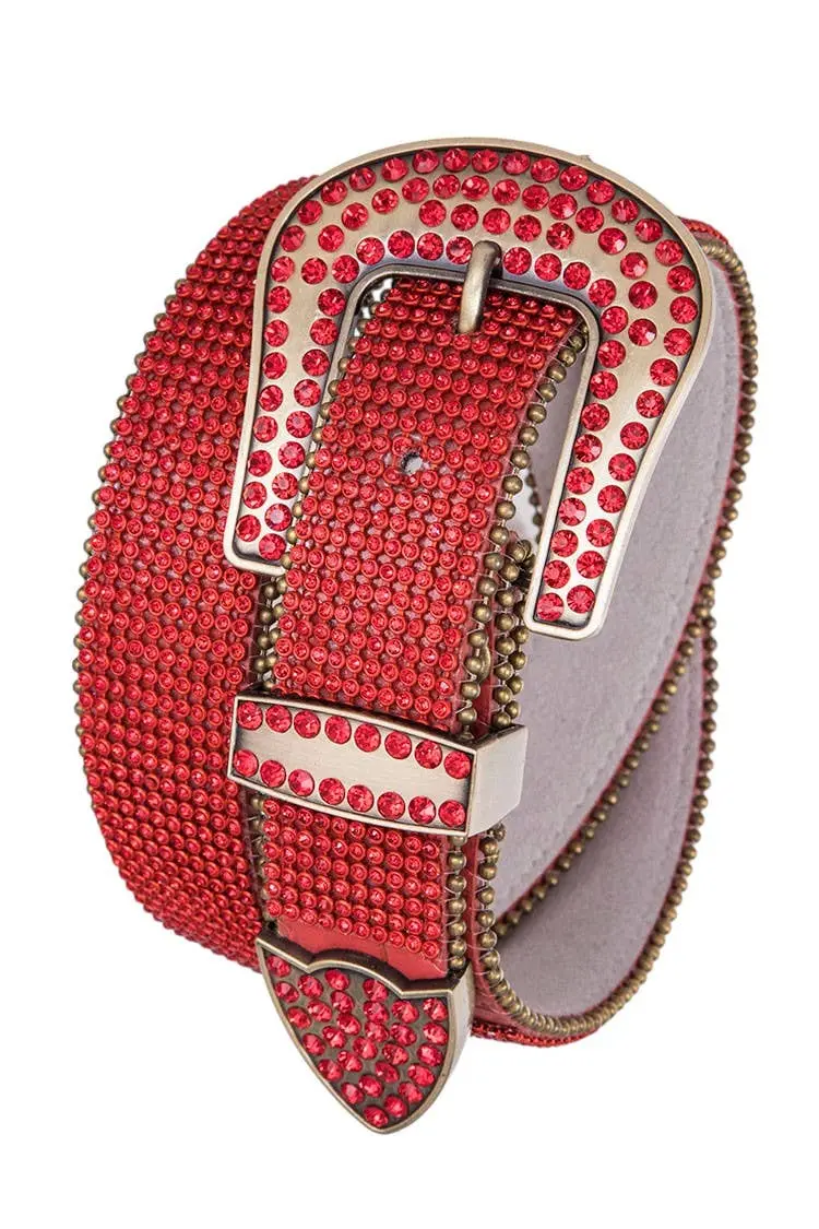 Full Rhinestone Embellished Belt – Sparkling Statement Piece