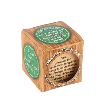 Handcrafted Original Prayer Cube – Faith-Based Meditation Tool