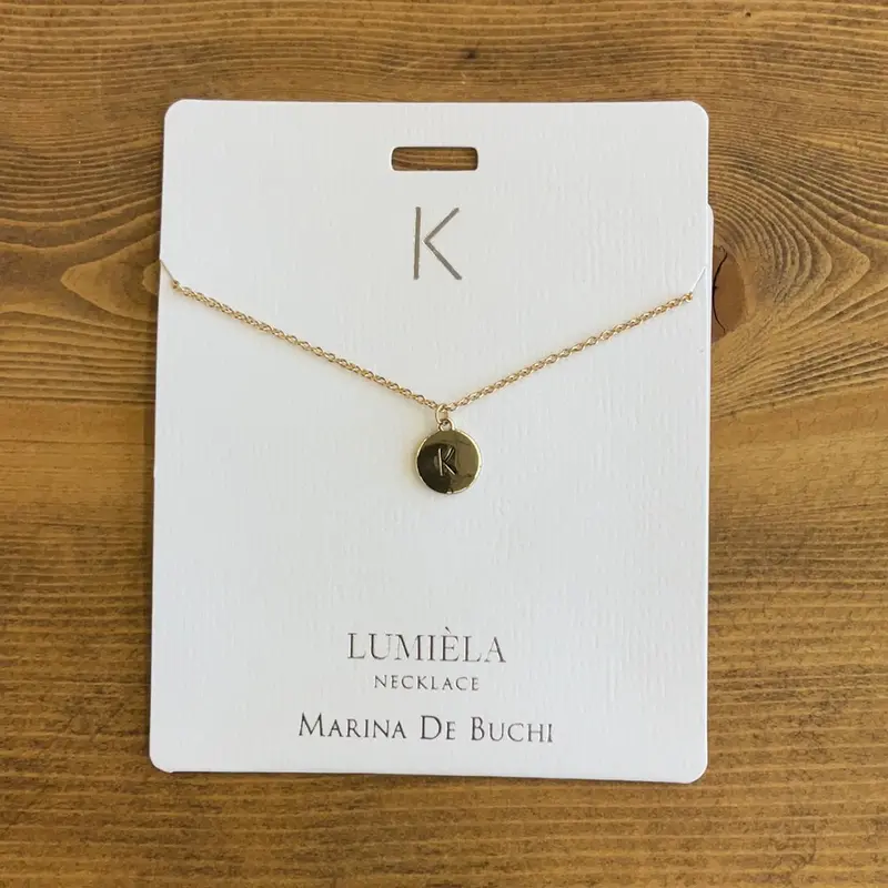 Handcrafted Sterling Silver Initial ‘K’ Pendant Necklace