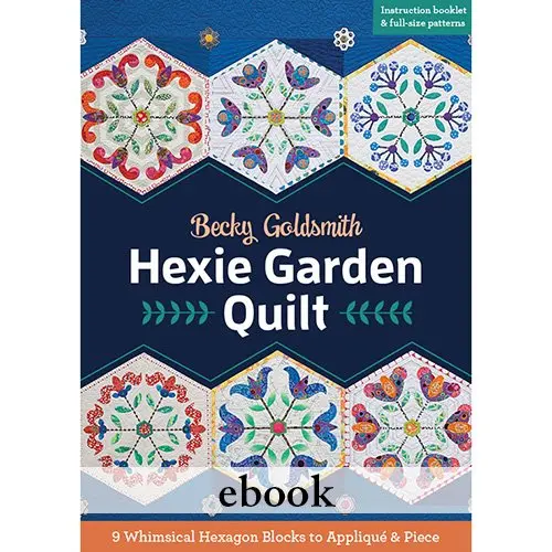 Hexie Garden Quilt Template – Printable PDF Pattern