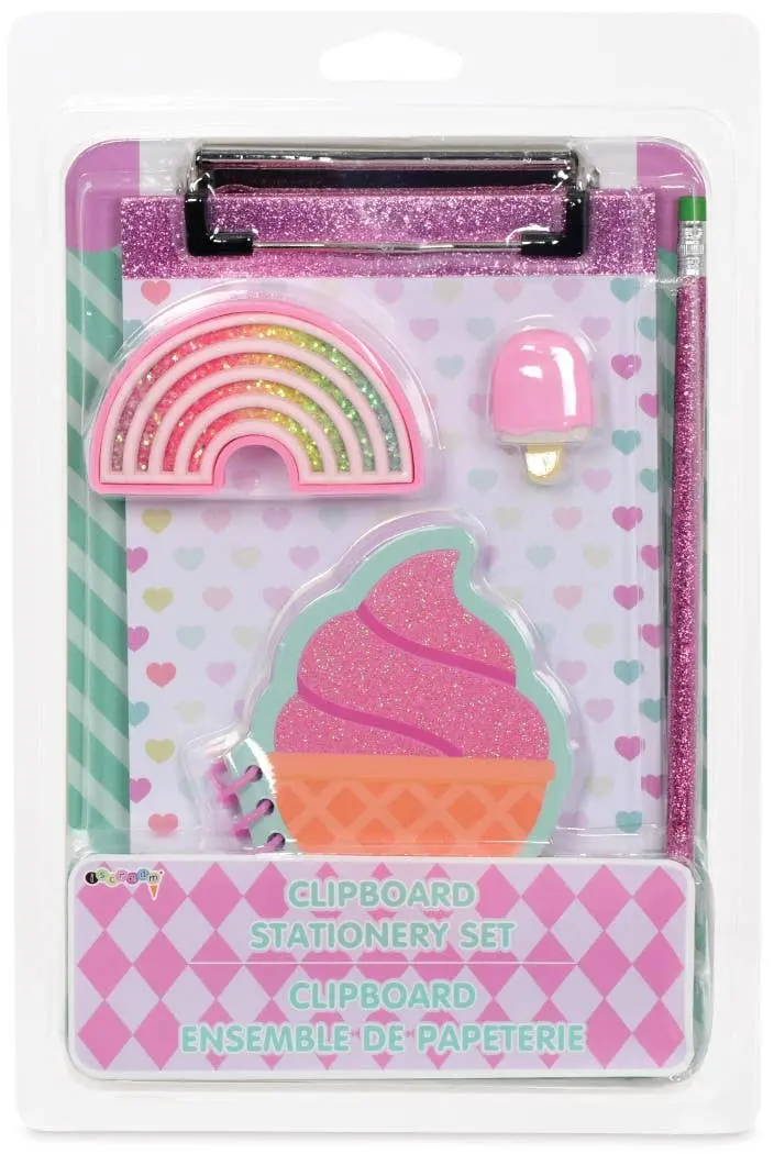 Ice Cream-Themed Clipboard & Stationery Set