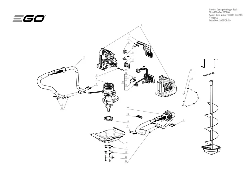 IG0800 Vacuum System Parts Breakdown and Schematic