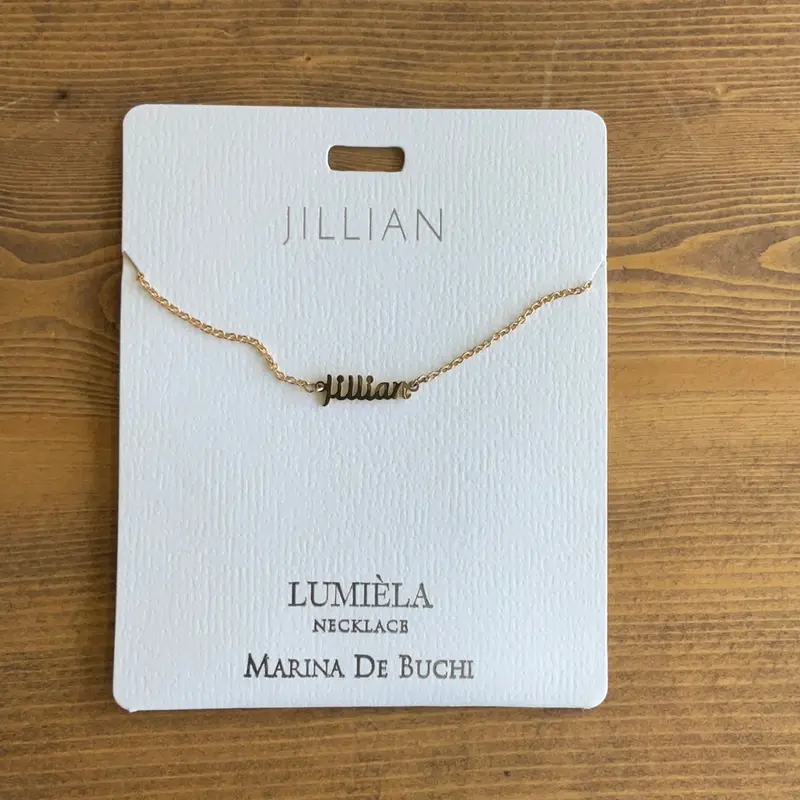 Jillian Delicate Letter Necklace