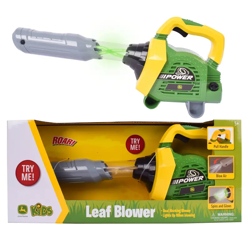 John Deere Kids’ Leaf Blower Toy with Realistic Effects
